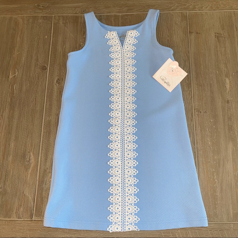 Pappagallo Girls’ Sleeveless Sky Blue Dress